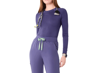 Tenues médicales d'hôpital personnalisées avec fermeture éclair, tissu tissé polyester/coton, unisexe, détection d'aiguilles, option de logo personnalisé - Product Image 1