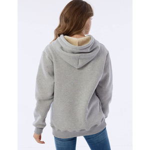 Haute qualité coeur imprimé poche kangourou goutte épaule goutte-épaule sweats à capuche pour femme sweat à manches longues surdimensionné sweats à capuche - Product Image 5