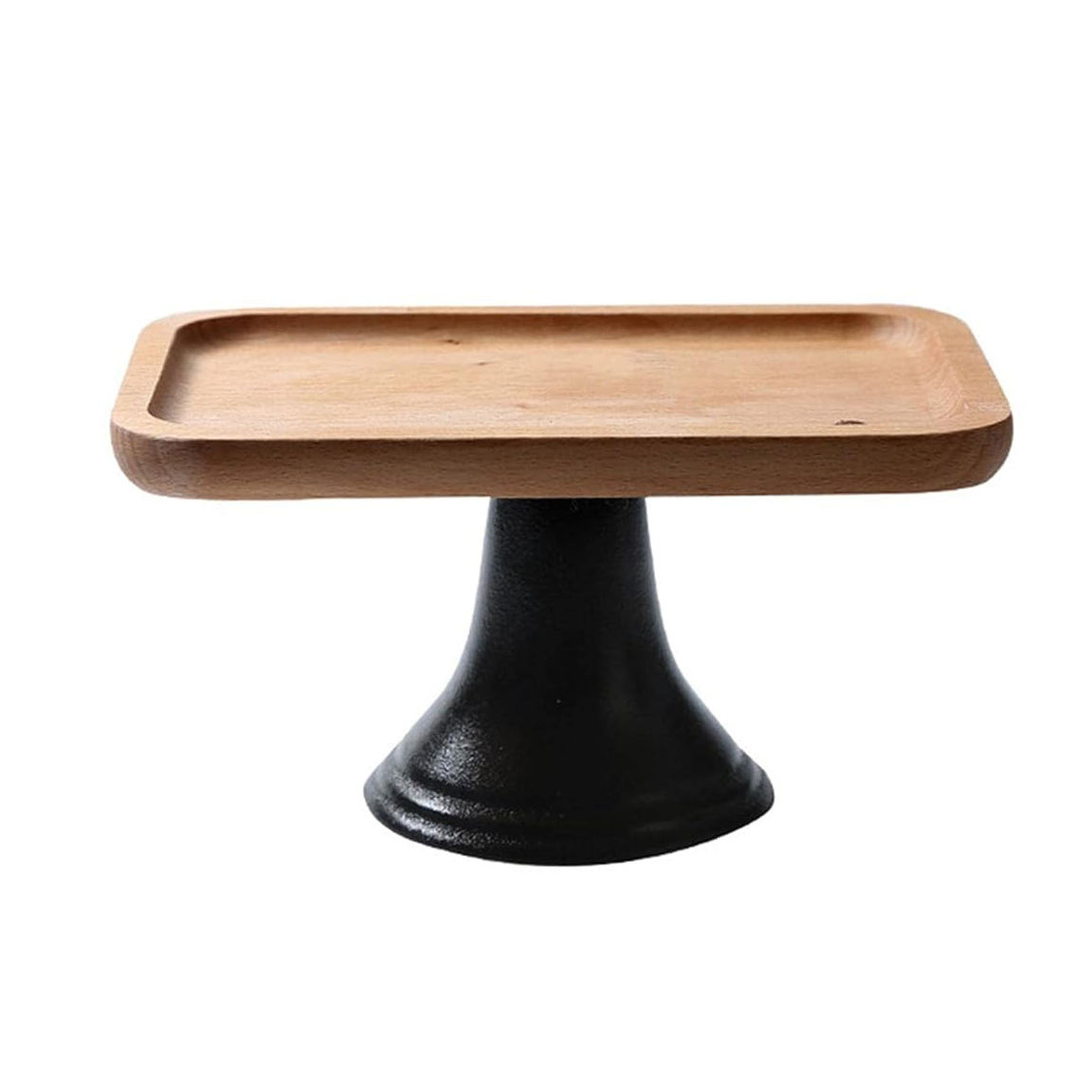 Natural Wood and Black Finished