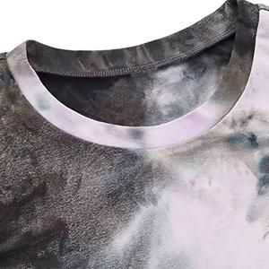 Camisetas de Manga Larga para Mujer 2024, Nuevas Camisetas Cortas Casuales para Mujer, Camisetas de Moda de Poliéster con Tie Dye para Mujer - Product Image 3
