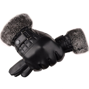 Guantes de Cuero de Alta Calidad, Impermeables, Suaves, Cálidos, Aislantes, con Pantalla Táctil, para Uso Diario en Invierno, Estilo Casual, Unisex - Product Image 5