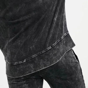 Ensemble survêtement vintage délavé pour homme, sweat-shirt et pantalon de survêtement délavé à l'acide, coton lourd, streetwear, logo personnalisé, vente en gros - Product Image 5