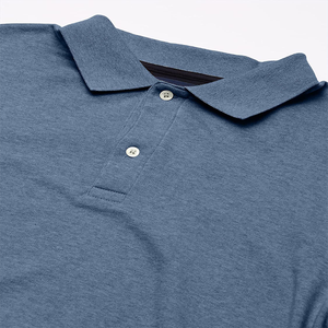 เสื้อยืดกอล์ฟผู้ชายทรงสลิมฟิตเสื้อโปโลสำหรับใส่ลง100% เสื้อโปโลผ้าคอตตอนผ้าโพลีเอสเตอร์ลายว่างเปล่าออกแบบได้ตามที่ต้องการ - Product Image 3