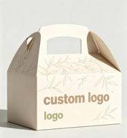 Boîtes cadeaux en carton ondulé imprimées sur mesure, emballages écologiques recyclables pour les faveurs de mariage, sacs promotionnels pour les achats