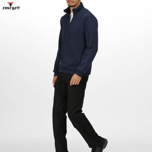 Prix de gros Nouvel arrivage de sweatshirts pour hommes séchage rapide quantité minimale de commande bas sweatshirts à capuche avec demi-fermeture éclair sweatshirt pour hommes à vendre - Product Image 4