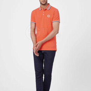 Vente en gros de polos de golf imprimés au design bon marché t-shirts à manches courtes uniformes avec broderie de logo personnalisé polos pour hommes - Product Image 5