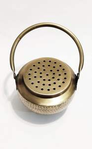 Quemador de Incienso Dhuni de Latón Hecho a Mano, Quemador Tradicional Indio de Dhoop y Hawan para el Hogar y el Templo - Product Image 3