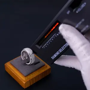 Anillo de Moissanita con Diamantes Completos, Estilo Hip Hop, Diseño Redondo, Joyería Moderna para Hombre, Accesorio de Moda - Product Image 5