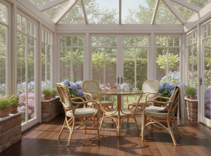 Conjunto de Comedor de Mimbre/Ratán Estilo Bistro Jamaicano, Diseño Asiático, Compacto y Elegante, para Villas, Casas, Apartamentos y Hoteles en Indonesia - Product Image 5