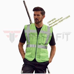 Veste coupe-vent réfléchissante, vêtement de travail, imperméable, haute visibilité, sécurité, avec poches - Product Image 6