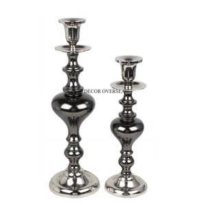 Gorgeous Look Black Color Powder Coated And High Grade Gold Plated Vintage Rustic Art Designer Set Of 2 <b>Candle</b> <b>Stick</b> <b>Holder</b> - Product Image 6