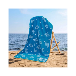 Serviette de plage sirène 32x64 pouces, texture douce et moelleuse pour la piscine, les vacances, les voyages des enfants, les sorties estivales avec une logistique d'exportation rapide - Product Image 5