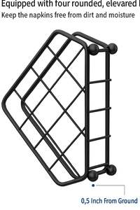 Porte-serviettes avec bras lesté, porte-rouleau de papier toilette pour cuisine, restaurant, ferme, décoration Diwali - Vaisselle d'hôtel - Product Image 6