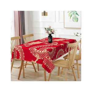 Modern Abstract Striped Square <b>Tablecloth</b> 100% Cotton Embroidered Woven Waterproof Oilproof Home Dining Cover <b>Green</b> Yellow Beige - Product Image 4