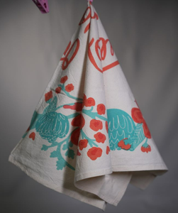 Paños de Cocina Cuadrados 100% Algodón Orgánico Hipoalergénicos de Secado Rápido, Blancos, con Estampado Floral Personalizado por Sublimación, Ecológicos - Product Image 3