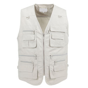 Nouvel arrivage Prix de gros Vêtements décontractés personnalisés sans manches pour hommes Vestes cargo multi-poches Gilet cargo respirant pour homme - Product Image 1