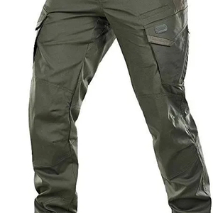 Pantalons pour hommes Pantalons cargo délavés tactiques hydrofuges Pantalons légers pour la randonnée Poches multifonctionnelles Jeans de travail Bas à fermeture éclair - Product Image 1
