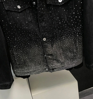 Veste en jean à la mode d'hiver pour hommes avec col en fourrure personnalisable vente en gros d'usine style jean doublure en fausse fourrure veste unie pour hommes