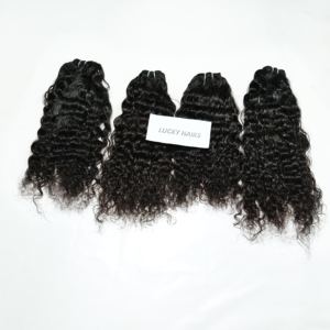 ผมแท้ 100% แบบอินเดีย ชนิดเวอร์จิ้น เรมี่ แบบมัดเป็นช่อ  ทอสองชั้น  ไม่ผ่านการแปรรูป  แบบลอนลึกเป็นคลื่นน้ำ - Product Image 2