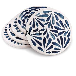 <b>Set</b> Of 2 Rounded Shape Most Popular Product <b>Marble</b> Coaster Tea Cup Pads or Matt For <b>Dinner</b> Party Tableware <b>Marble</b> Coaster - Product Image 6