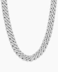 Collar de Plata de Ley 925 para Hombre y Mujer, Cadena Cubana de Miami de 10 mm, Estilo Vintage, Oro Sólido de 10k, Estilo Cubano Helado - Product Image 4