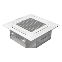 Unité de ventilation à cassette 4 voies Airflow, haute capacité, eau réfrigérée, pour restaurants commerciaux