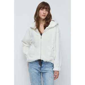 Chaqueta de Forro Polar con Cierre Blanca - Product Image 1