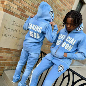 Ensemble de survêtement en molleton respirant pour homme, décontracté, 2 pièces, design personnalisable, vente chaude - Product Image 5