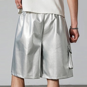 Shorts en cuir pour hommes de haute qualité, design premium, conçus par des professionnels, meilleurs fabricants de shorts en cuir tendance. - Product Image 6