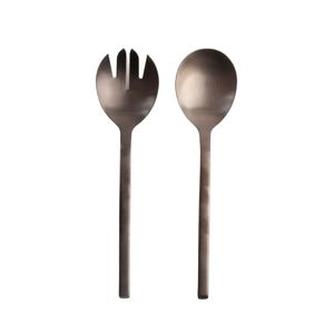 Serveur à salade en métal épais et robuste pour une utilisation à long terme, conçu pour résister à la flexion et à l'usure quotidienne - Product Image 1