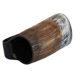 Luxueux Antique Personnalisé Exportation Qualité Naturel Corne Tasse Tankard Fabriqué À La Main Viking Sculpté Sculpture Corne Tasse Sculpté Tankard - Product Image 5