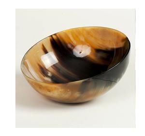 Vente à chaud de luxe en corne brune et bronzée plateau de présentation peu profond bol de service de rasage décoratif en buffle pour fête et usage domestique - Product Image 3