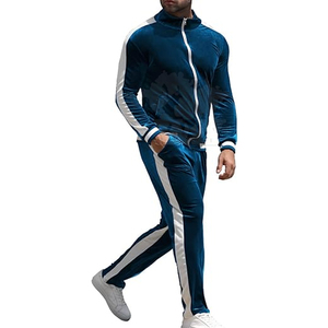 Wears World OEM Wholesale <b>Men's</b> High Quality Training <b>Velvet</b> Tracksuit 100% Cotton Winter Breathable & Waterproof Long Sleeves - Product Image 2