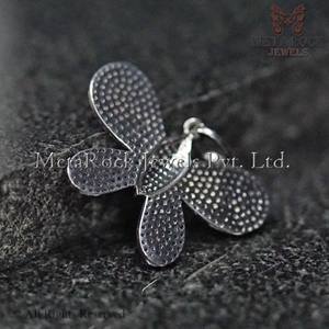 Colgante de Plata de Ley 925 con forma de mariposa y amatista Natural, joyería hecha a mano con piedras de Rubí - Product Image 4