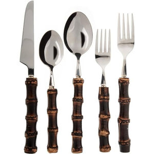 Ensemble de couverts en acier inoxydable plaqué or fait à la main de qualité supérieure fabriqué en Inde disponible au prix du marché de gros pour la fête - Product Image 2