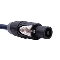 Câble de haut-parleur audiophile Speakon en PVC, 2 m, femelle-femelle, avec une intensité de courant de 20 A et un conducteur en cuivre nu
