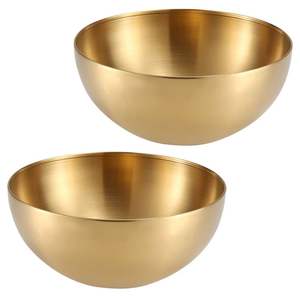 Tazón Metálico Premium para Servir, Mezclar y Almacenar Alimentos en la Cocina con un Acabado Duradero y Elegante - Product Image 2