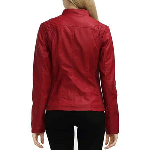 Chaquetas de Cuero Premium para Mujer, Invierno, Mangas Largas, con Cuello Alto, Chaquetas de Cuero de la Mejor Calidad Fabricadas en Pakistán - Product Image 5