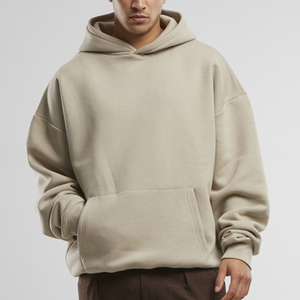 เสื้อฮู้ดดี้สตรีทแวร์คุณภาพสูง สกรีนโลโก้ตามสั่ง ทรงโอเวอร์ไซส์ ล้างสีแบบสโตนวอช สำหรับผู้ชาย ผ้าหนา 100% ผ้าฝ้าย - Product Image 6