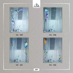 Designer V-groove Bathroom <b>Vanity</b> <b>Mirror</b> with clear reflection for Modern Interior spaces from India - Product Image 3