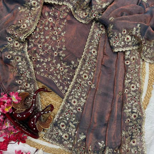 Moda clásica India Bollywood diseñador gasa seda Sari última exclusiva fiesta nupcial boda desgaste con blusa étnica mujeres - Product Image 1