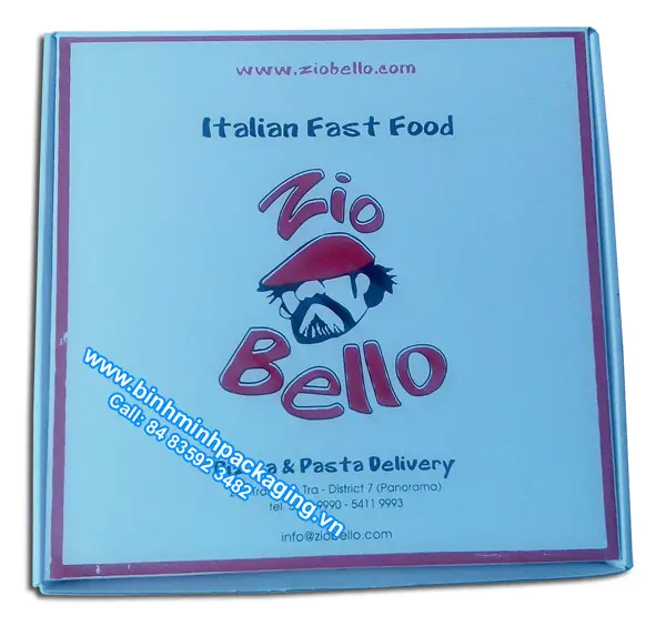 Zio Bello 피자 상자, 주문 피자 상자