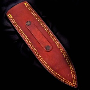 Gaine en cuir faite à la main de qualité industrielle pour couteau à lame de 4 pouces - Product Image 5