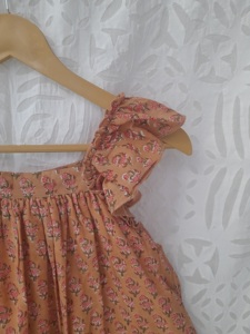 Belle robe en coton à imprimé Floral pour enfants, robe en coton à imprimé Floral coloré pour l'été, l'automne et le printemps - Product Image 4