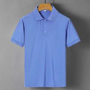 China Bangladesh Factory Price OEM Customized Logo Embroidery Mens Short Sleeve Loose Fit Plus Size Solid Workwear <b>Polo</b> <b>Shirt</b> - Product Image 3