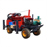 Foreuse hydraulique rotative pour puits d'eau, robuste, profondeur maximale 200 m |   Pompe à engrenages mobile à moteur diesel, facile à utiliser, pour usage domestique
