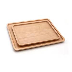 Plateau en bois de bambou polyvalent avec finition lisse pour thé, café, petit déjeuner, cuisine ou service de table - Product Image 1