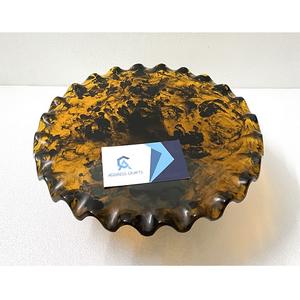 ถาดเค้กเรซิ่นโค้งทำมือเคลือบเงา สีเต่าสุดหรู สำหรับวางเค้กในงานแต่งงาน งานวันเกิด - Product Image 2