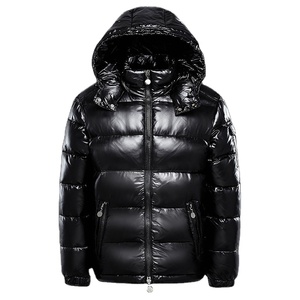 Nouveau hiver en plein air chaud hommes coton formel avant Logo personnalisé vestes bouffantes grande taille - Product Image 1
