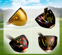 Palo de Golf de Madera de Arce de Alta Calidad con Logotipo Personalizado OEM/ODM, Cabeza de Latón y Varilla de Grafito, Empuñadura de Cuero PU